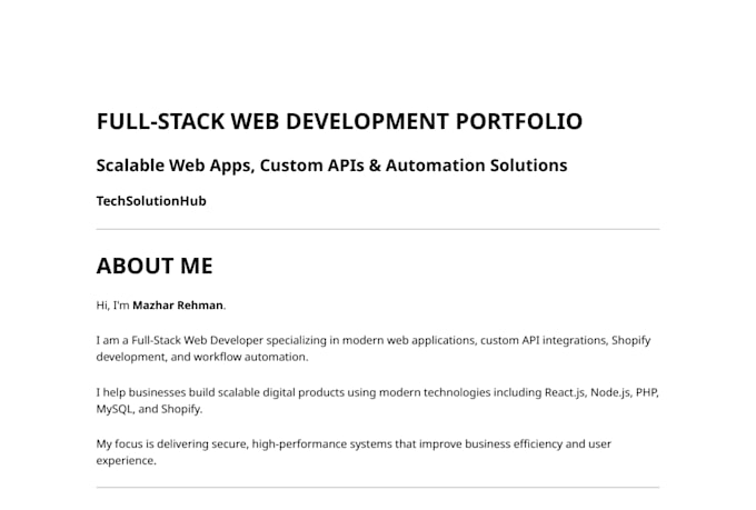 develop web apps using react, node js, and php